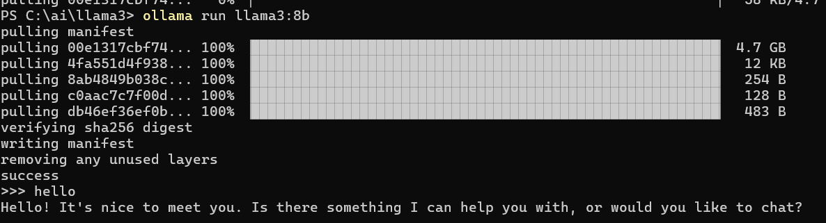 10分钟本地运行llama3及初体验